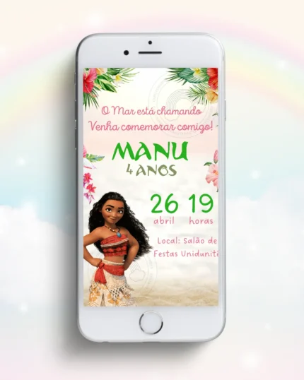 Convite Digital Moana 1