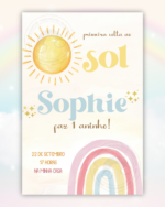 Convite Digital Primeira Volta ao Sol Menina 2