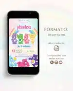Convite Digital Ursinhos Carinhosos 3