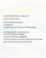 Convite Digital informações extras