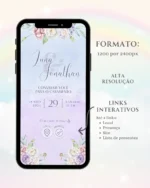 Convite Interativo de Casamento Lilás