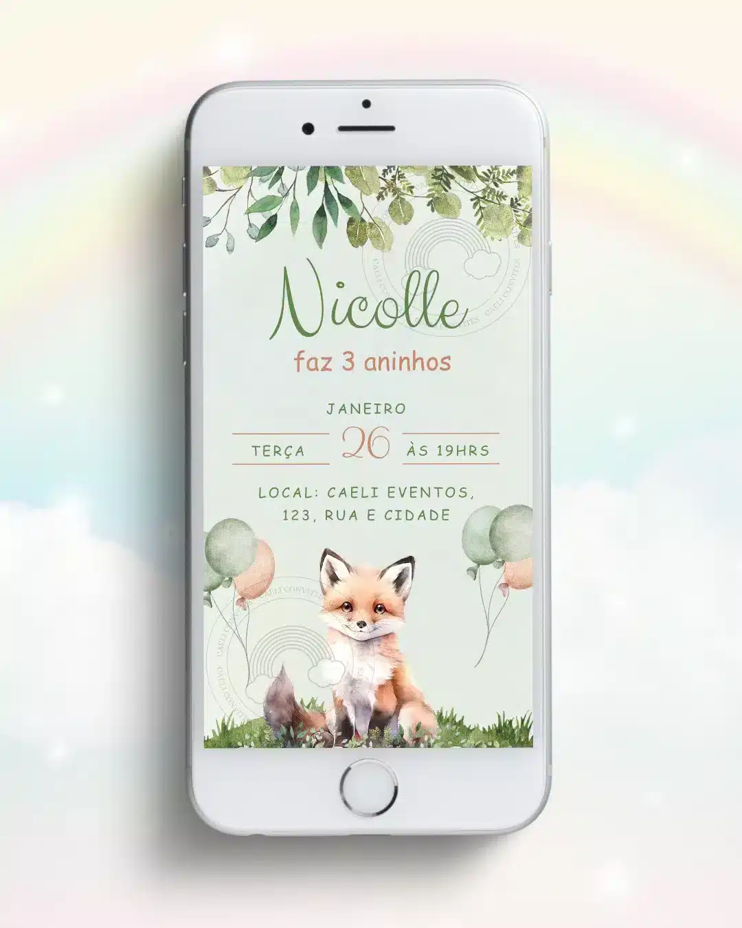 Convite Digital Raposinha 1