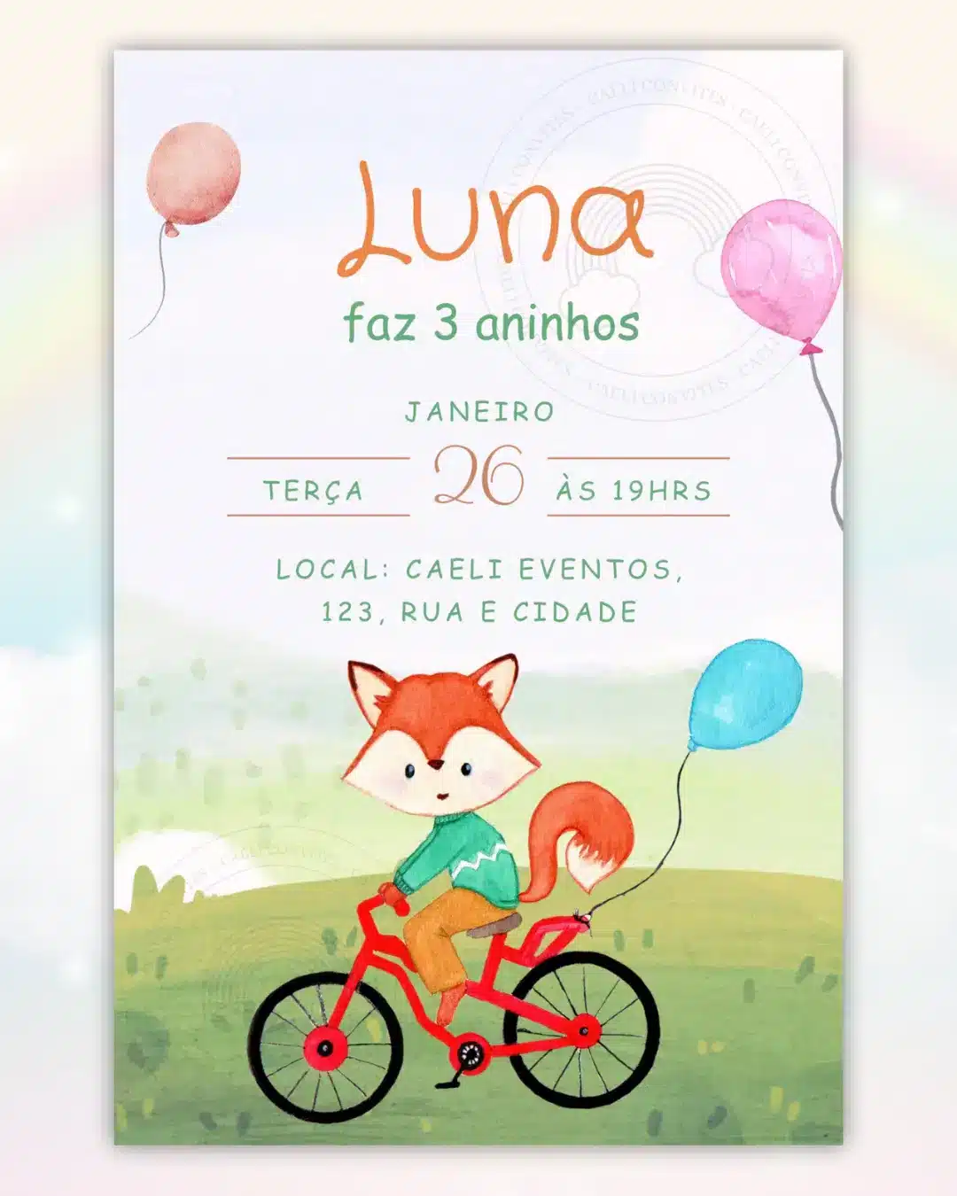 Convite Digital Raposinha 2