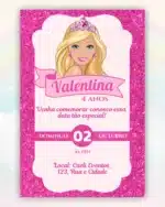 Convite Barbie 2