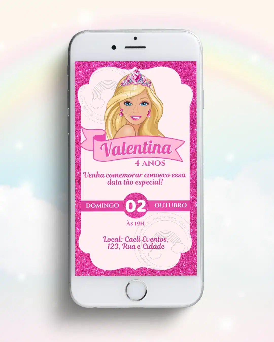 Convite Barbie 2