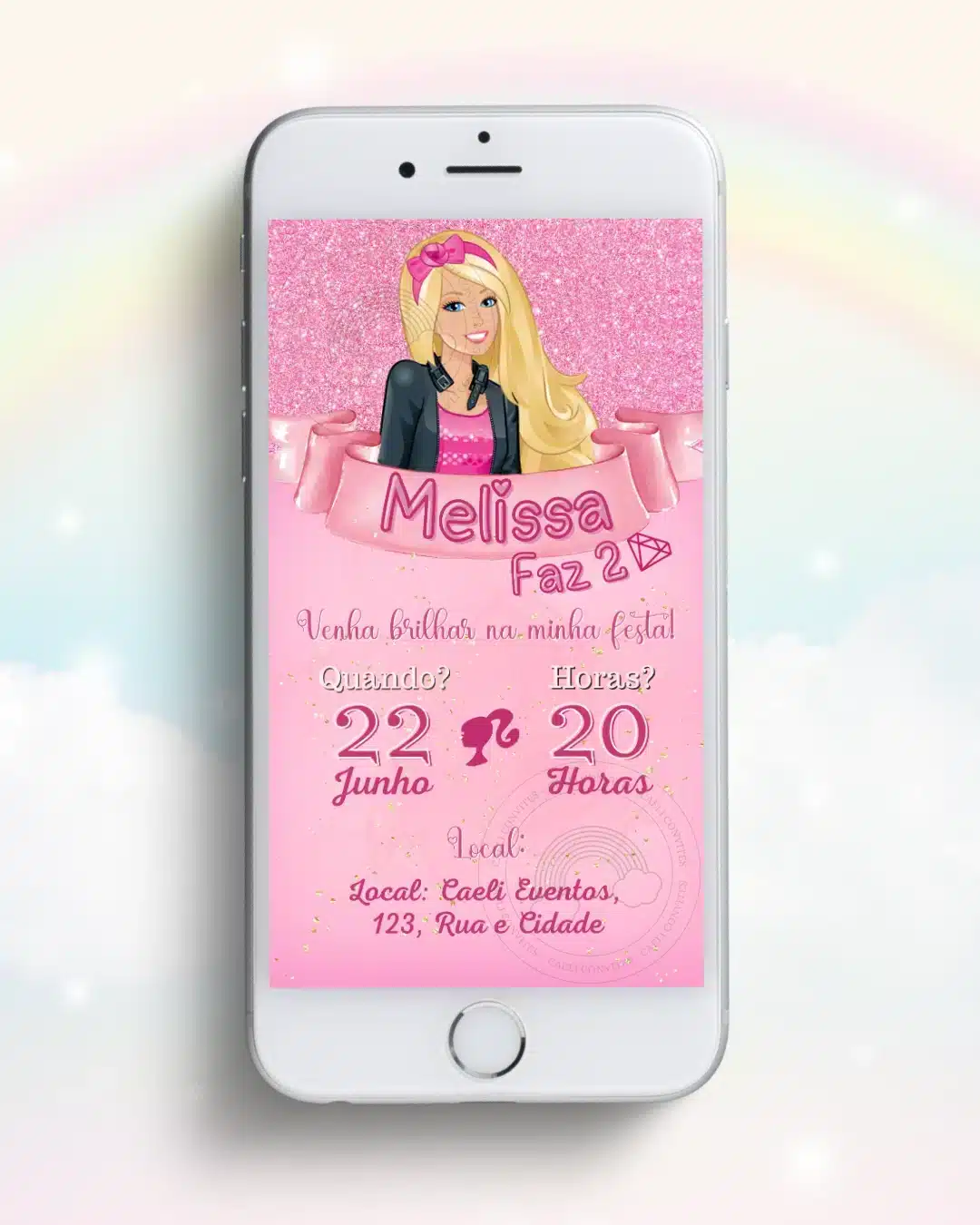 Convite Barbie 5