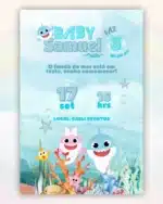 Convite Digital Baby Shark 1