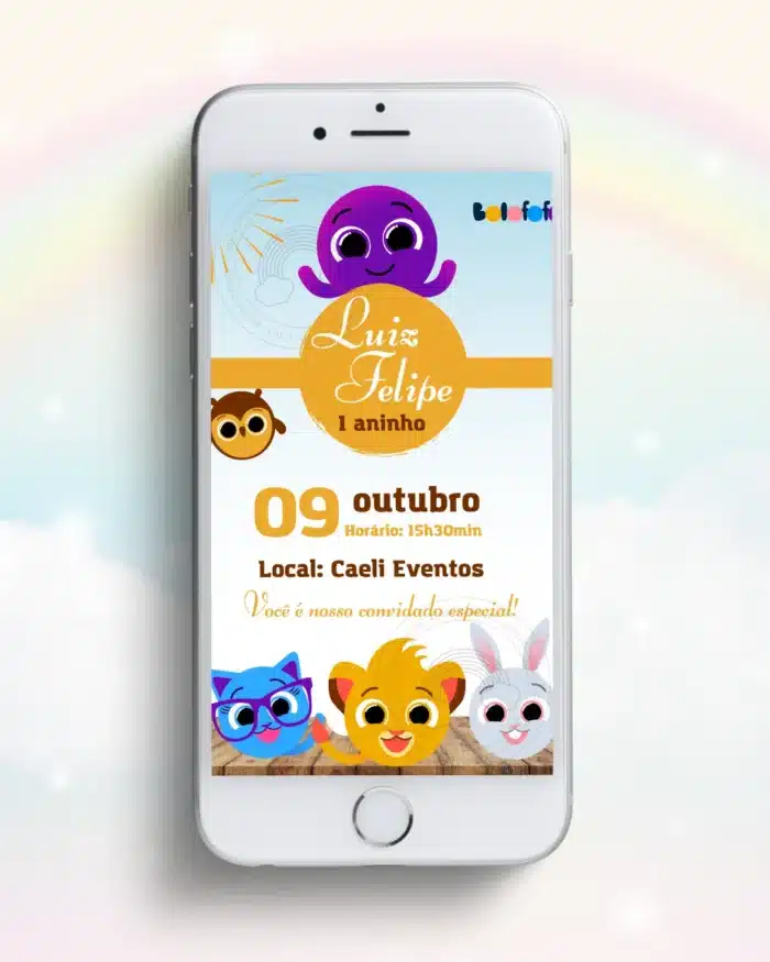 Convite Bolofofos Menino 2