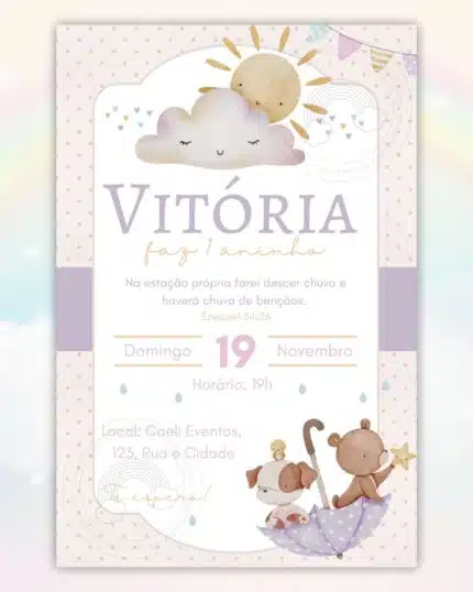 Convite Chuva de Amor 3