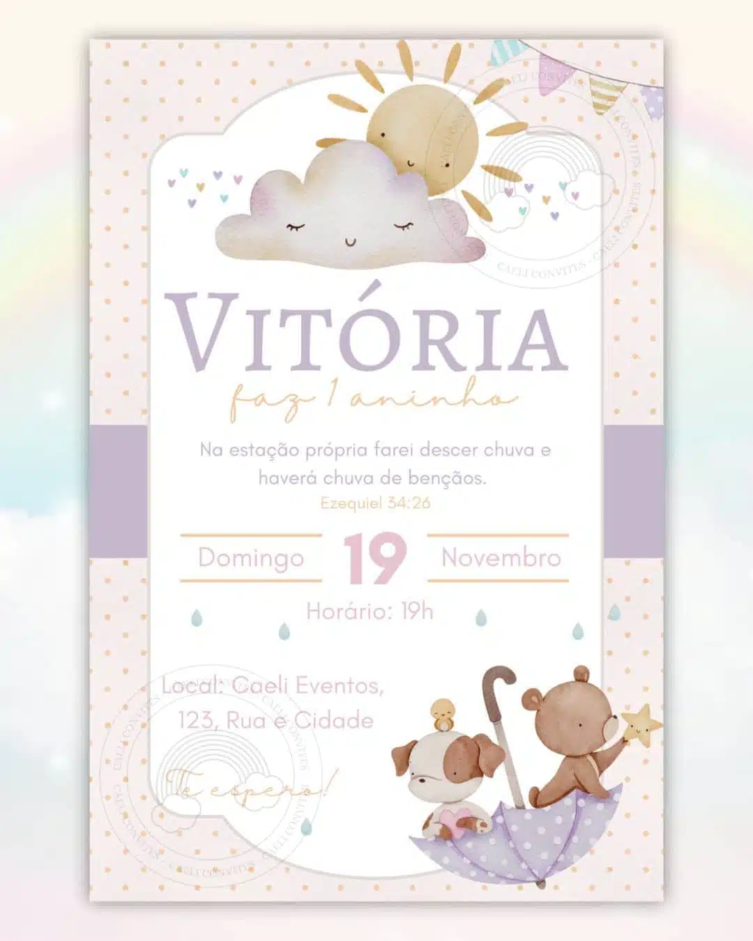 Convite Chuva de Amor 3