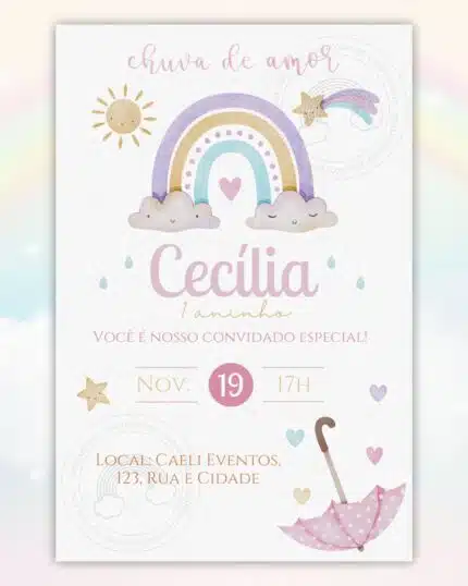 Convite Chuva de Amor 4