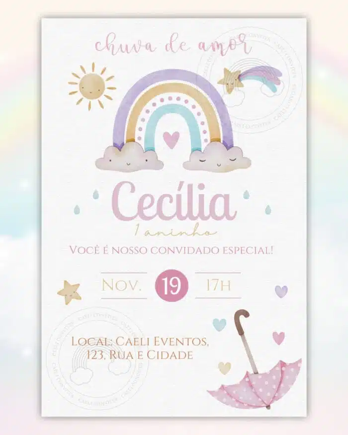 Convite Chuva de Amor 4