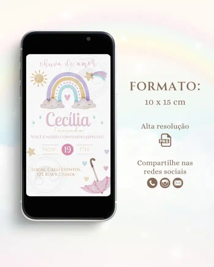 Convite Chuva de Amor 4