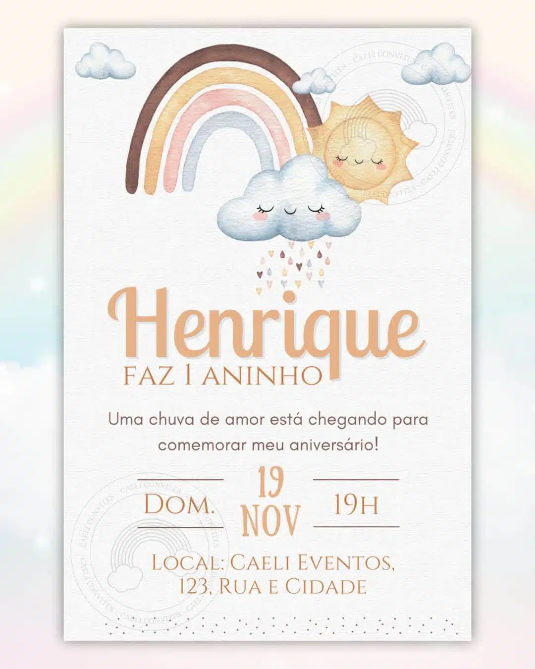 Convite Chuva de Amor 6