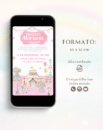 Convite Circo Rosa 4