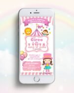 Convite Circo Rosa 5