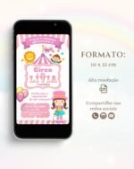 Convite Circo Rosa 5