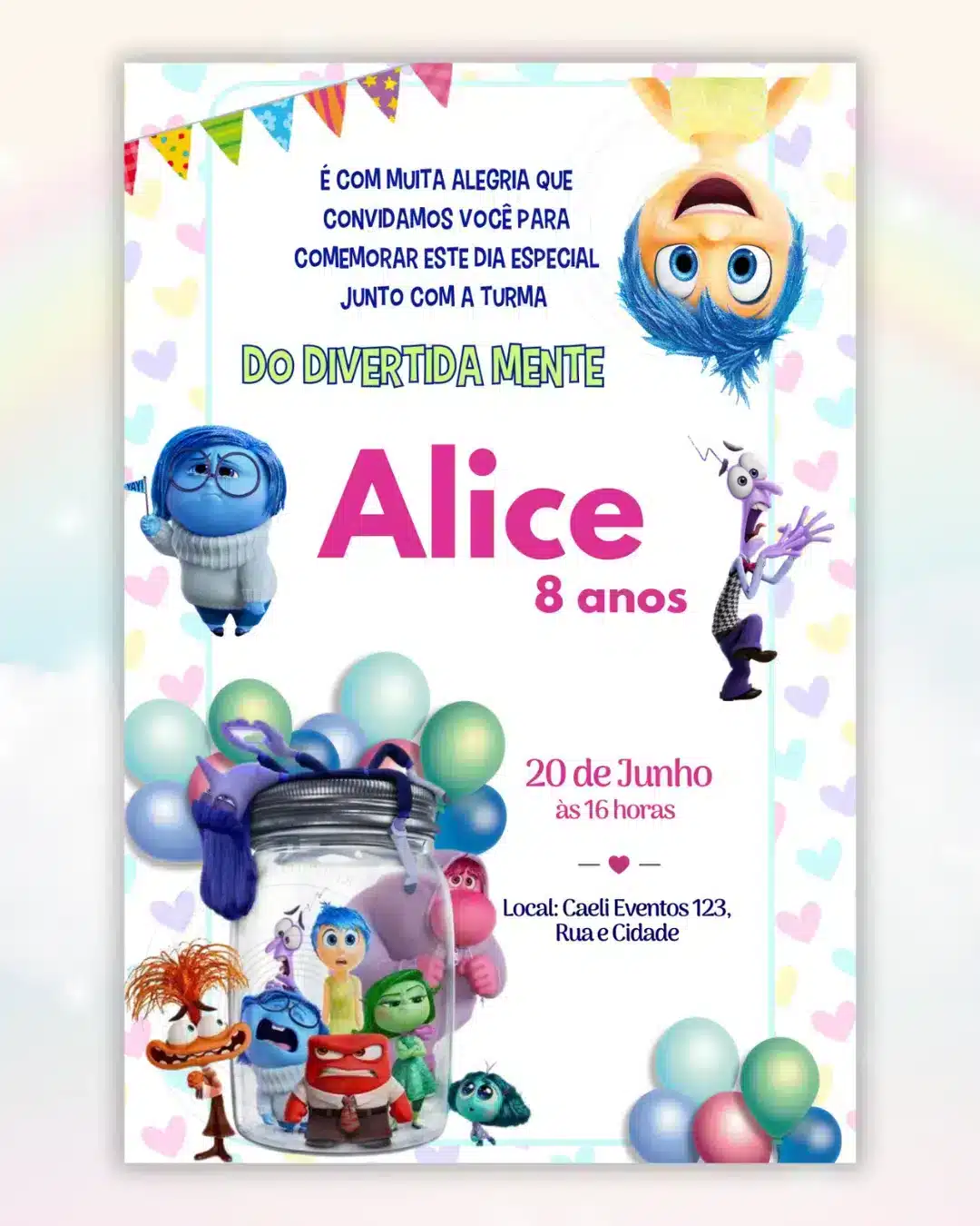 Convite Divertidamente 5