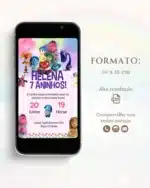 Convite Divertidamente 7