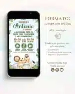 Convite Interativo Safari Menino