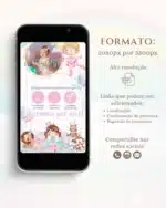 Convite Infinito Circo Rosa