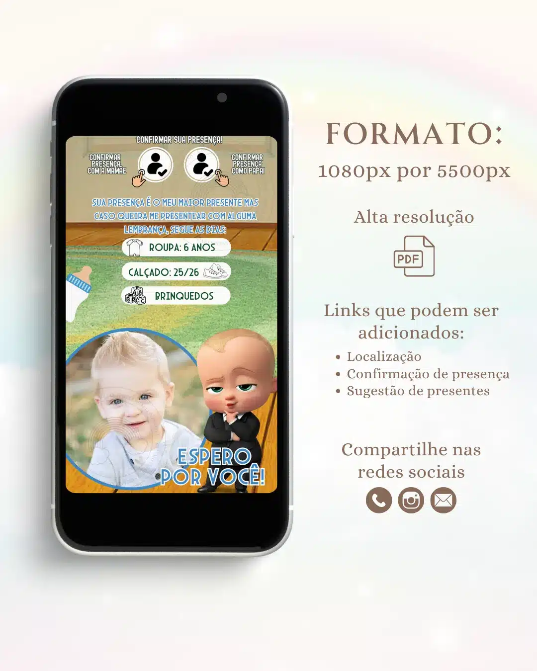 Convite Infinito Poderoso Chefinho