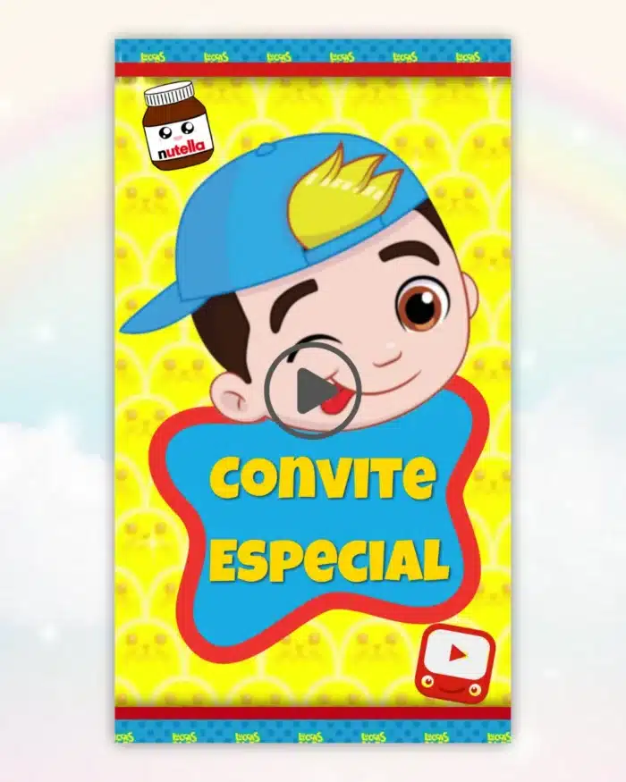 Convite Animado Luccas Neto