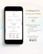 Convite de Casamento Interativo Rosa 4