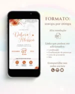 Convite de Casamento Interativo Terracota 3