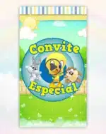 Convite Animado Baby Looney Tunes Menino 1