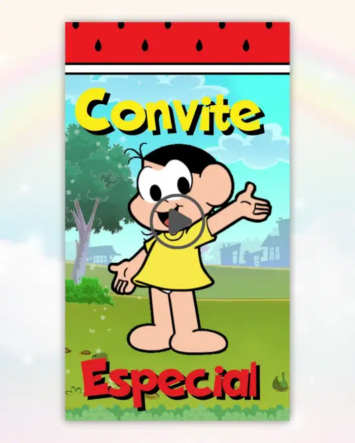 Convite Interativo Magali 1,Convite Animado Magali 1