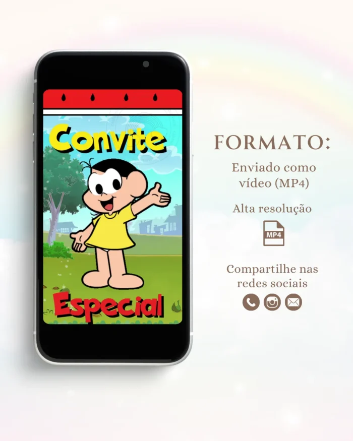 Convite Interativo Magali 1,Convite Animado Magali 1