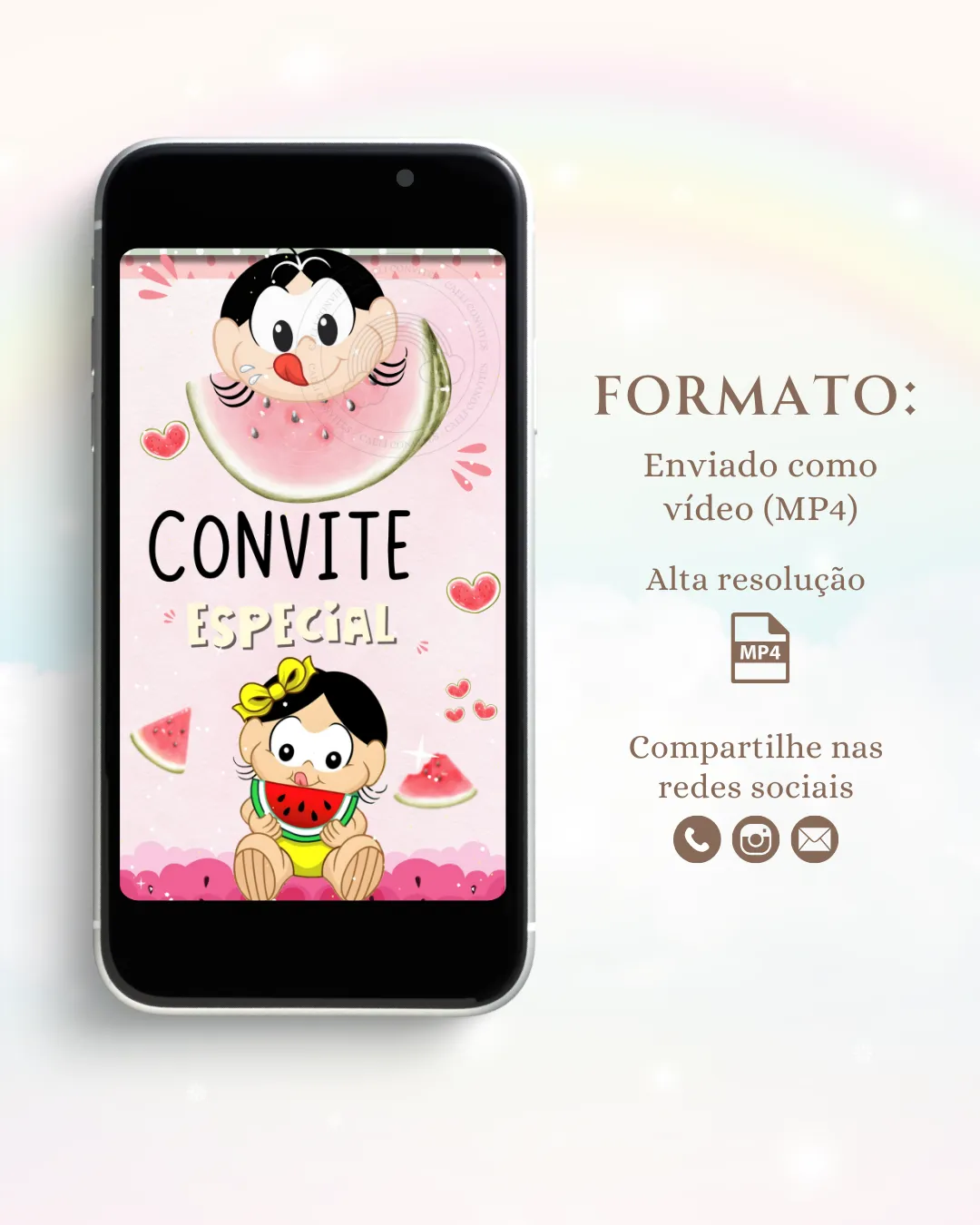 Convite Animado Magali 3