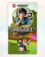 Convite Animado Minecraft