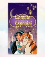 Convite Animado Princesa Jasmine