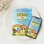 Convite Digital Baby Looney Tunes 3