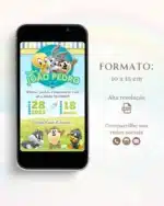 Convite Digital Baby Looney Tunes 1