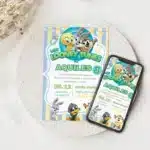 Convite Baby Looney Tunes