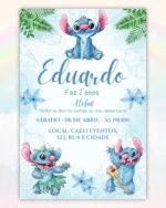 Convite Digital Lilo e Stitch 4