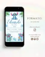Convite Digital Lilo e Stitch 4
