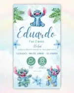 Convite Interativo Lilo e Stitch 3