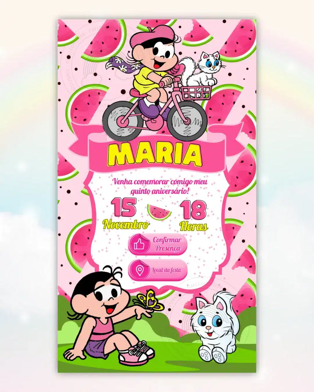 Convite Interativo Magali 1