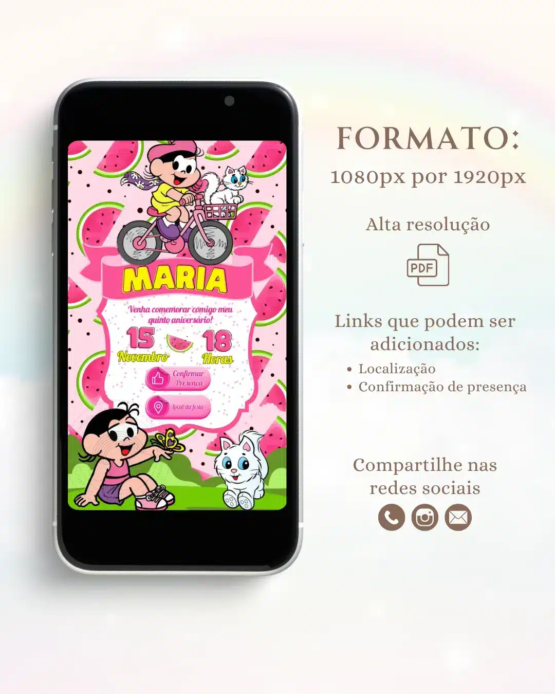 Convite Interativo Magali 1