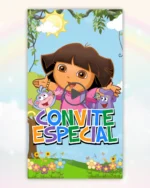 Convite Animado Dora Aventureira
