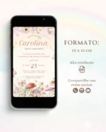 Convite Digital Chá de Bebê Lilás 3