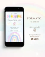 Convite Digital Chá de Bebê Lilás 3
