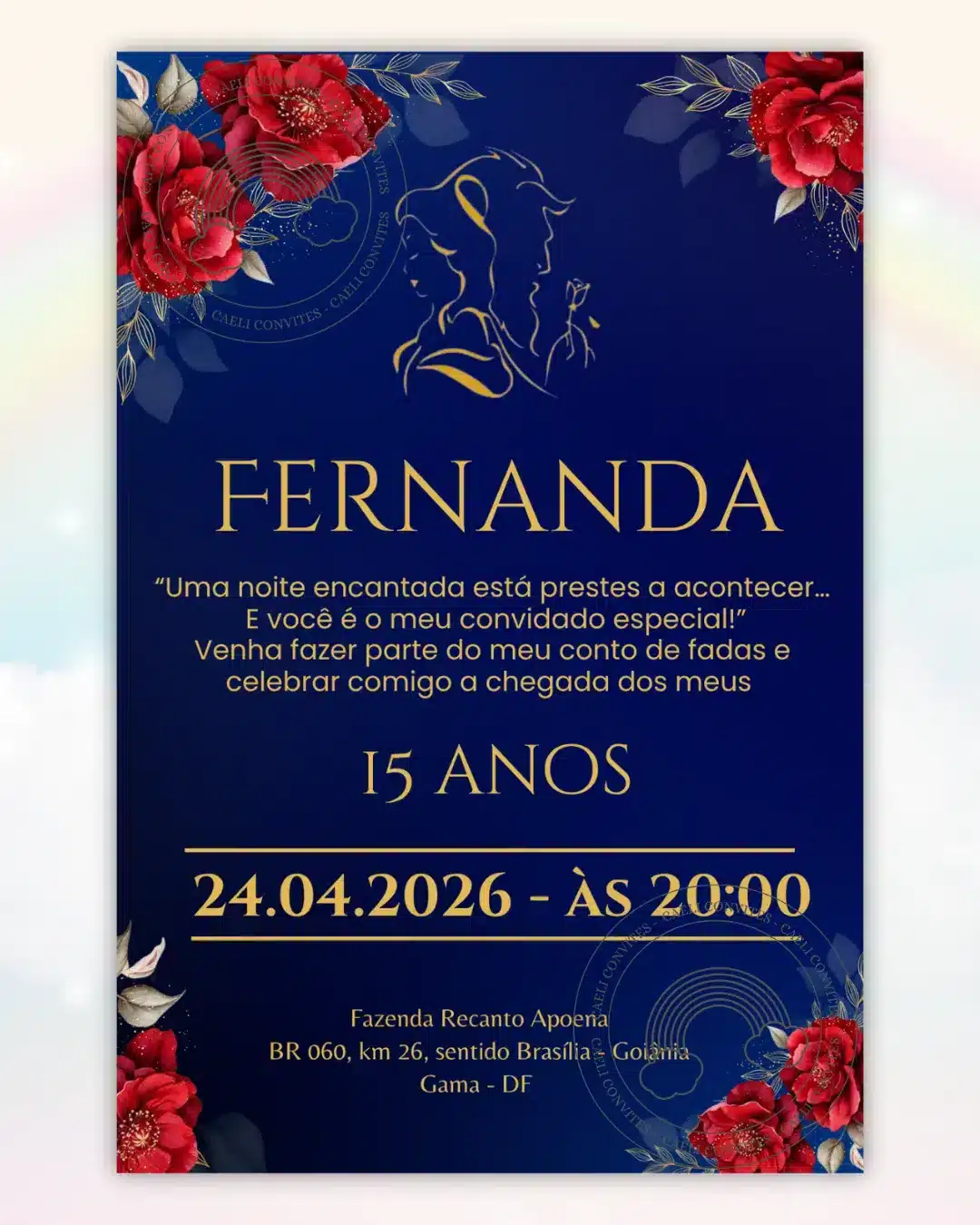 Convite Interativo 15 anos Vermelho 1
