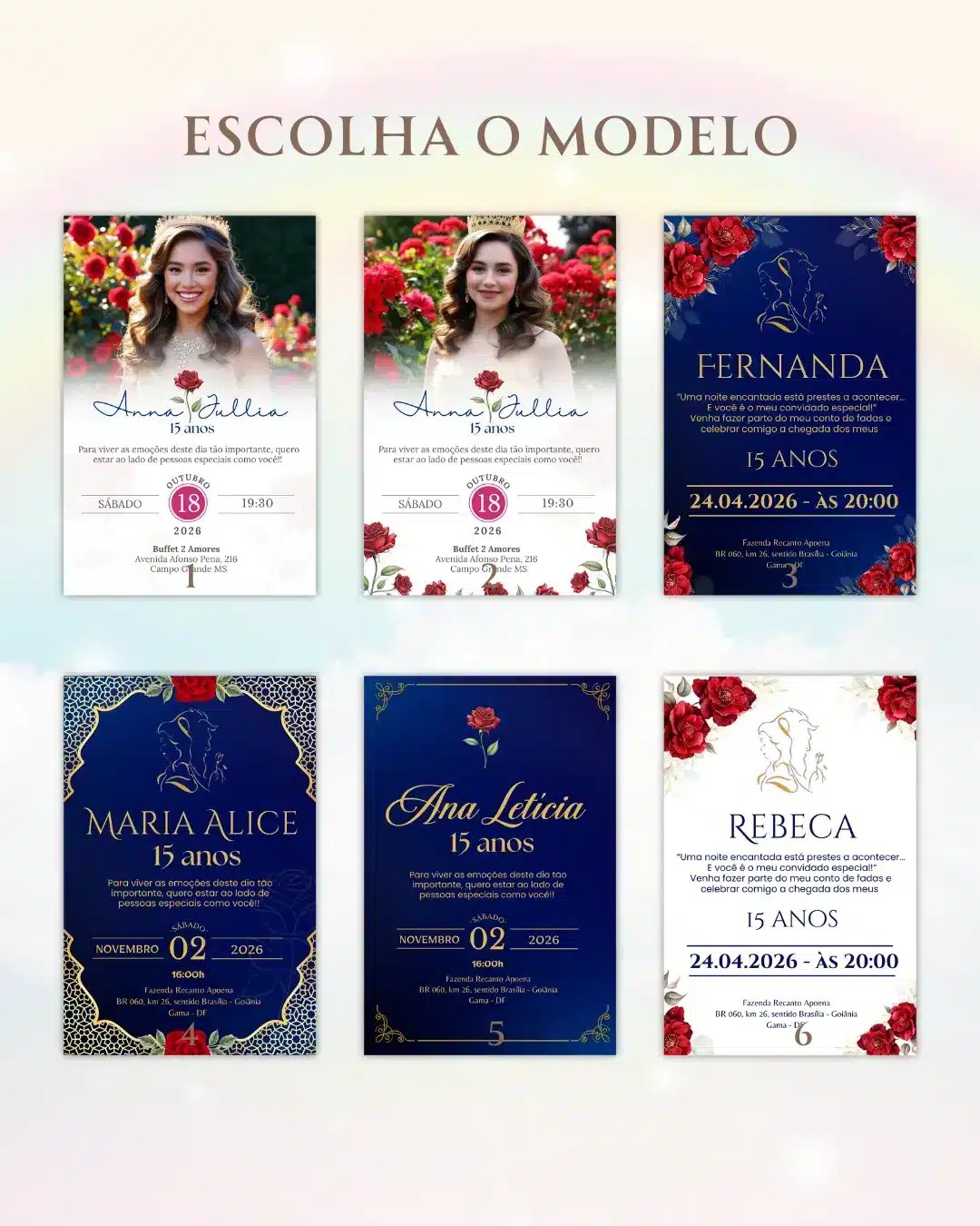 Convite Interativo 15 anos Vermelho 1