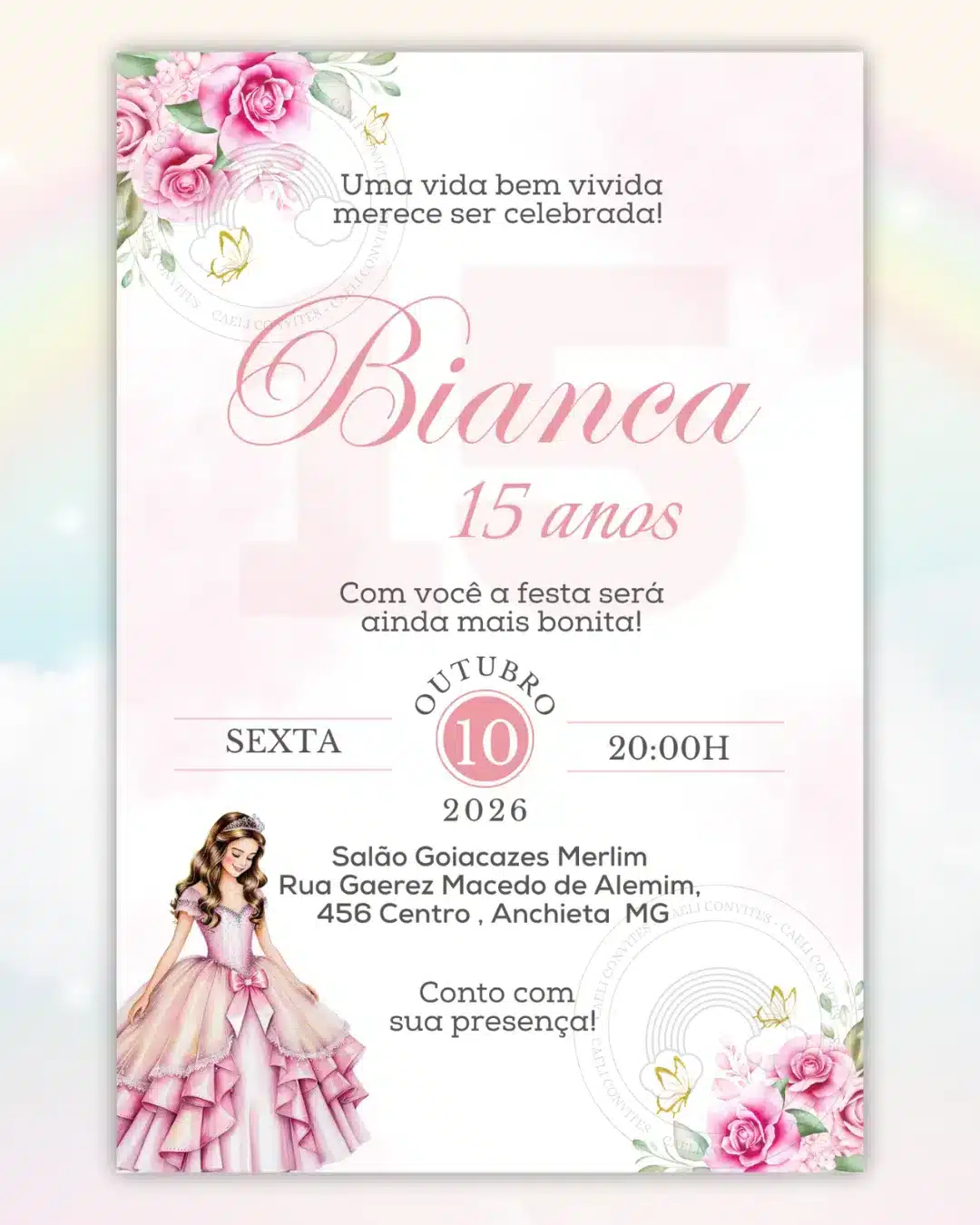 Convite Interativo 15 anos Vermelho 1