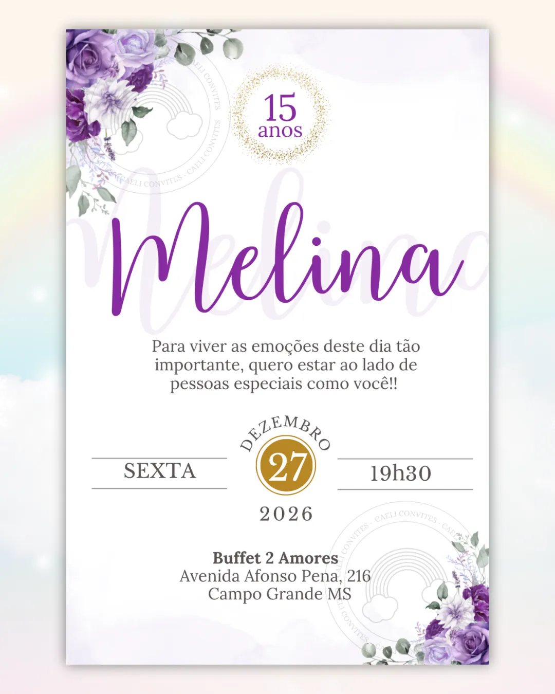 Convite Interativo 15 anos Vermelho 1